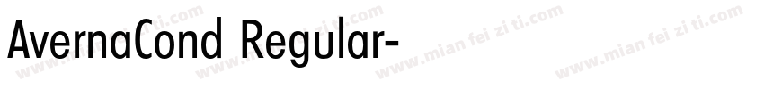 AvernaCond Regular字体转换